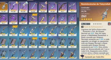 Alhaitha, Andarilho, Faruzan + catalizador 5* Ar 26
