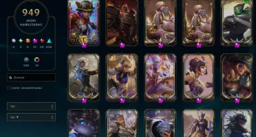 Conta LVL 557 e 949 skins
