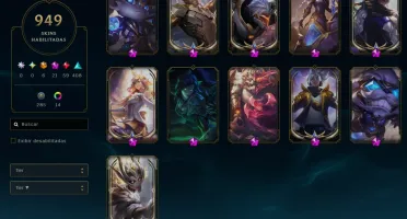 Conta LVL 557 e 949 skins