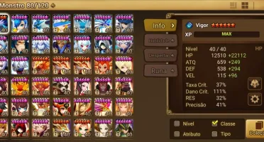 Conta Summoners War mid game nat5 LD(Trinity) serv. GLOBAL