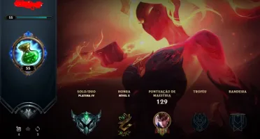 CONTA LEAGUE OF LEGENDS PLATINA IV (EMAIL) & VARIAS SKINS