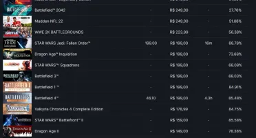 Conta steam antiga com muitos jogos