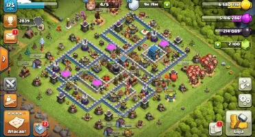 Clash Of Clans Cv 12 Semi Full + Skins + 2100 Gemas Promoção