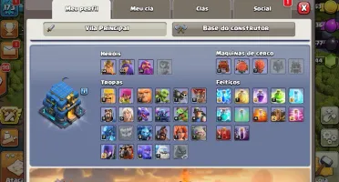 Clash Of Clans Cv 12 Semi Full + Skins + 2100 Gemas Promoção