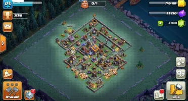 Clash Of Clans Cv 12 Semi Full + Skins + 2100 Gemas Promoção