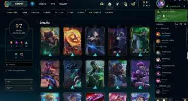 Conta no League Of Legends