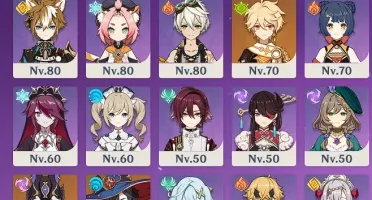 Ar54 Nahida,Yelan,Cyno,Itto,Mona,Jean,Qiqi,Espada celestial
