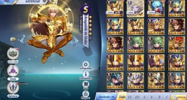 SAINT SEIYA AWAKENING - COM GEMAS AVANÇADAS E LIVROS