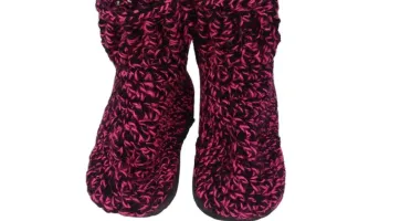 Pantufa de Lã Infantil Pink Mescla 18