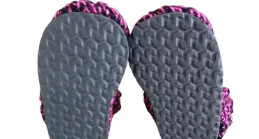 Pantufa de Lã Infantil Pink Mescla 18