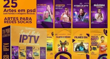 IPTV / Melhor e Maior Pack Artes Iptv Editáveis Psd - Canva