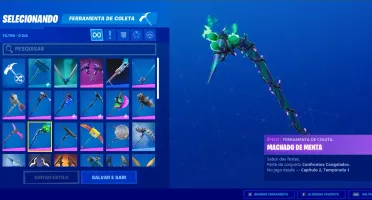 FORTNITE MUITAS SKINS E TALS,picareta minty,SKIN WONDER