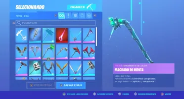 Conta C/ Renegade Raider S1 + Minty Pickaxe