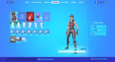 Conta C/ Renegade Raider S1 + Minty Pickaxe