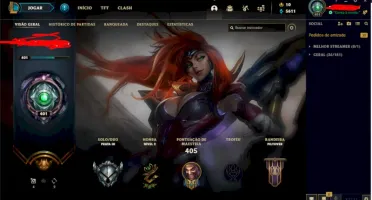 conta lol com 101 skins