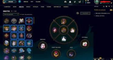 conta lol com 101 skins