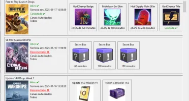 Automatização de Twitch Drops 2025