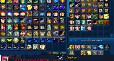 Conta LADMO - Omegamon - Full Acessórios - OT roxo - 2 SSS+