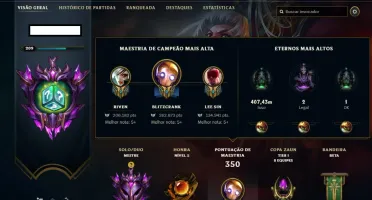 Conta mestre com mmr bom