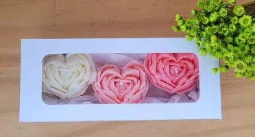 Kit 3 Velas Aromáticas Rosa Gaia 40g