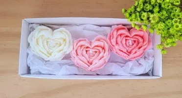 Kit 3 Velas Aromáticas Rosa Gaia 40g