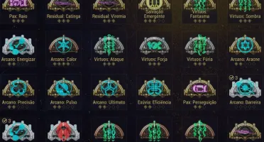 Warframe - Mr 24, Dojo Full, Escolas Tenno, Rivens Raros