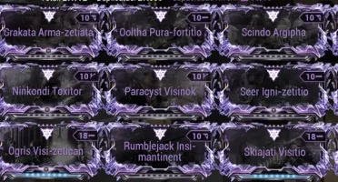 Warframe - Mr 24, Dojo Full, Escolas Tenno, Rivens Raros