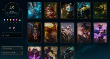 Conta Lol Prata, 49 Skins, 26K Ea, Honra 5, Lvl 35