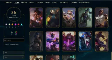 Esmeralda 2 com 85 Champs e 36 Skins +1 Prestigio
