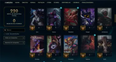 Esmeralda 2 com 85 Champs e 36 Skins +1 Prestigio