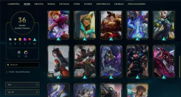 Esmeralda 2 com 85 Champs e 36 Skins +1 Prestigio