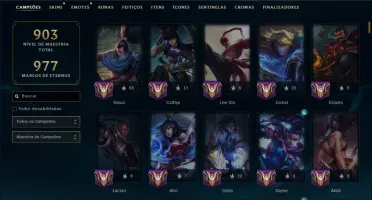 Unranked com TODOS os Champs e 411 Skins ( MID / ADC / JG )