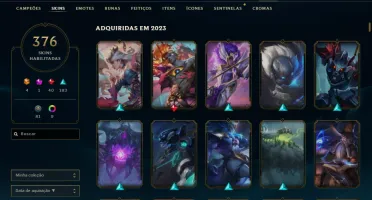 Conta Lol e Valorant com muitas skins