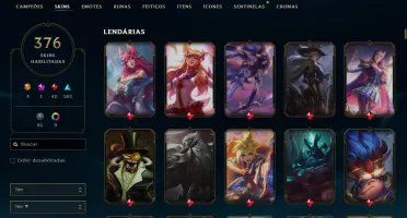 Conta Lol e Valorant com muitas skins