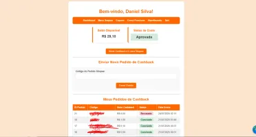 script site de cashback afiliado shopee