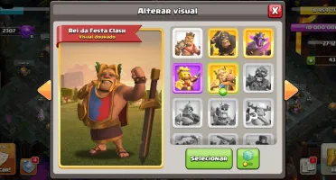 Conta Clash Of Clans CV11 FULL Com Skins e 6 construtores