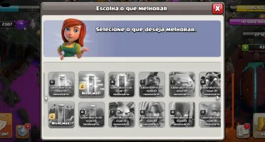 Conta Clash Of Clans CV11 FULL Com Skins e 6 construtores