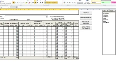 Planilha de Cadastro de Clientes, Ctrl Estoque e Brinde