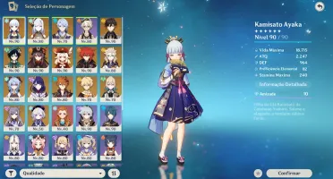 Ayaka C1 Hutão C1 Shenhe Ayato Ganyu Zhongli Venti Raiden...