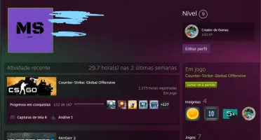 CONTA DE CSGO RARA 4 MEDALHAS ANTIGAS
