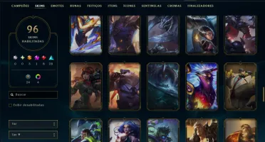 Prata 2 com TODOS os Champs e 96 Skins ( TOP / JG )