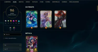 Prata 2 com TODOS os Champs e 96 Skins ( TOP / JG )