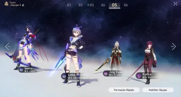 Honkai Star Rail (Seele + Silver Wolf + Jing Yuan + 4 T5)