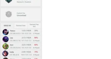 CONTA SMURF LOL 61% DE WINRATE MMR ALTO
