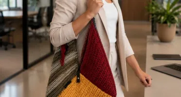 Bolsa de Crochê Desconstruída Grande