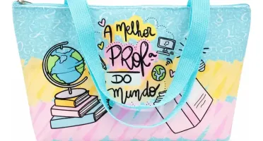 Kit 10 Mini Bolsas Personalizadas para Professoras