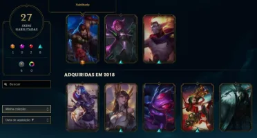 CONTA de LOL OURO lll 90 PDL // 76 CHAMPS // 27 SKINS