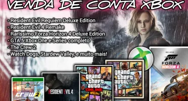 Conta Xbox com Forza Horizon 4, RE Requiem, RE4 e mais!