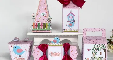 Kit Festa 20 Lembrancinhas Jardim Encantado Personalizadas