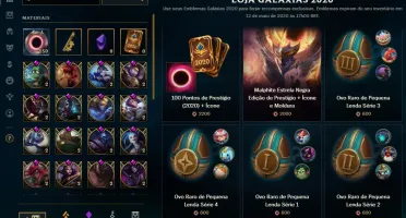 CONTA LOL OURO 4 [BR] - 135 CHAMPIONS - 60 SKIN - MMR ALTO
